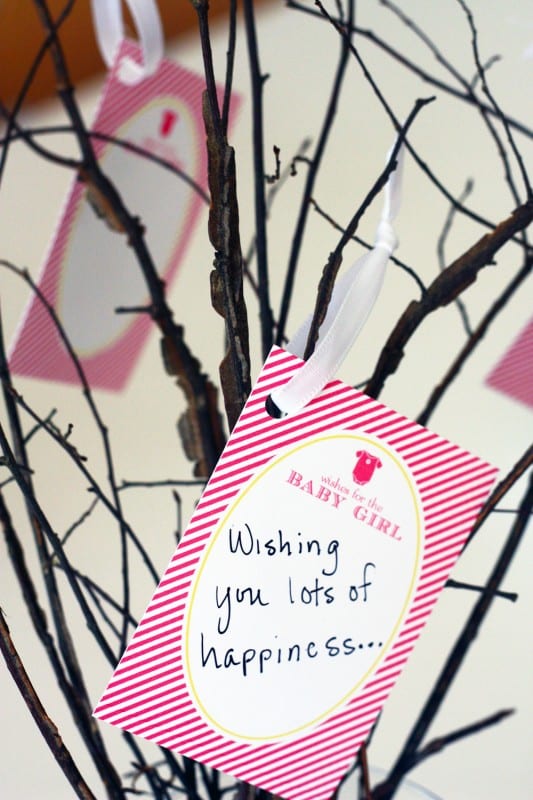 free baby shower wishing tree cards