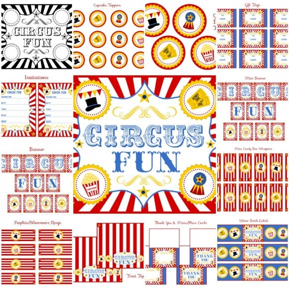 Download These FREE Circus Printables for a Fun Party! Catch My Party