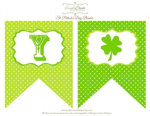 FREE St. Patrick's Day Party Printables from Simply Create Designs ...