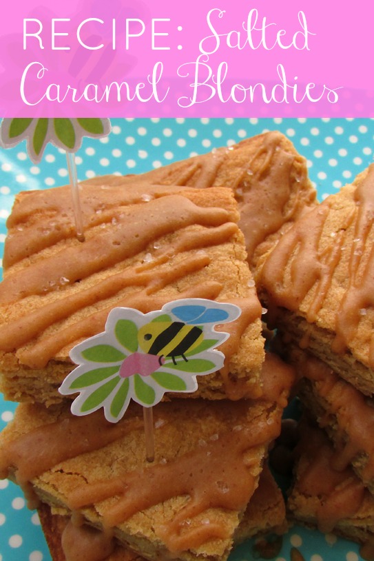 {RECIPE} Salted Caramel Blondies Catch My Party