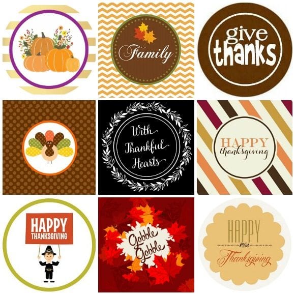 Thanksgiving decorations to print