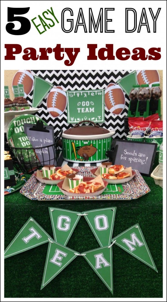 5 Easy Game Day Party Ideas on a Budget  Superbowl party food, Football  birthday party, Superbowl party