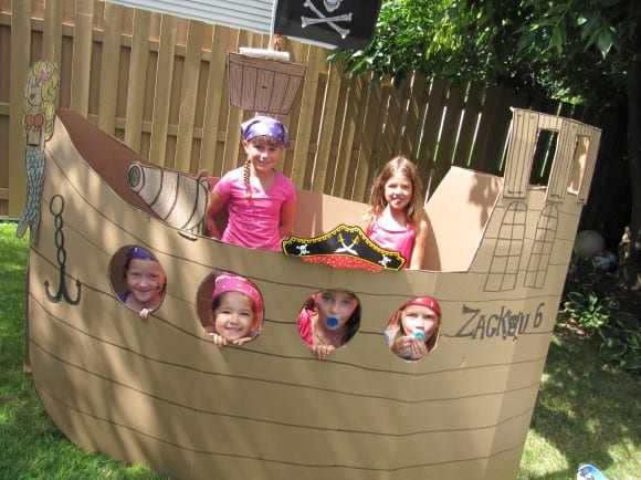 Pirate birthday party ideas from catchmyparty.com.