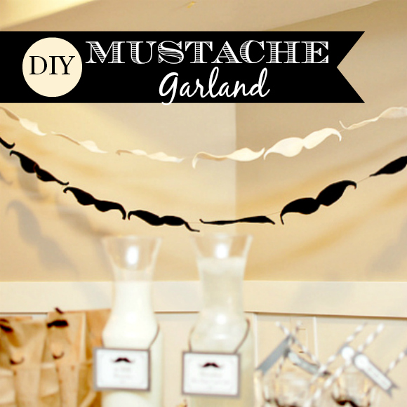 Mustache Garland | CatchMyParty.com