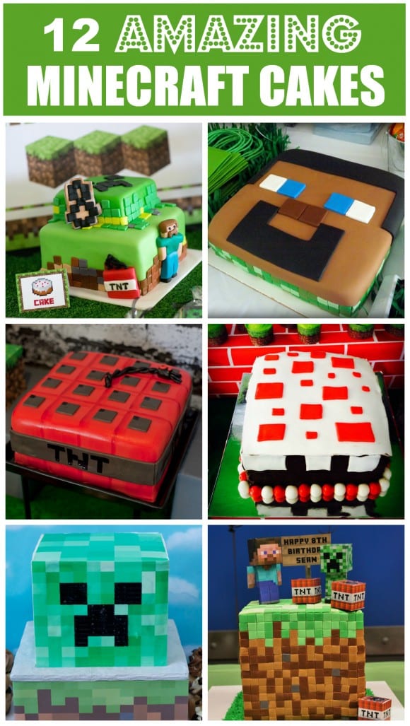 12 Amazing Minecraft Birthday Cakes  Catch My Party