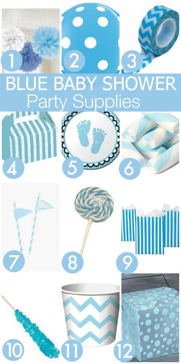 7 Must Haves for Your Blue Baby Shower Catch My Party
