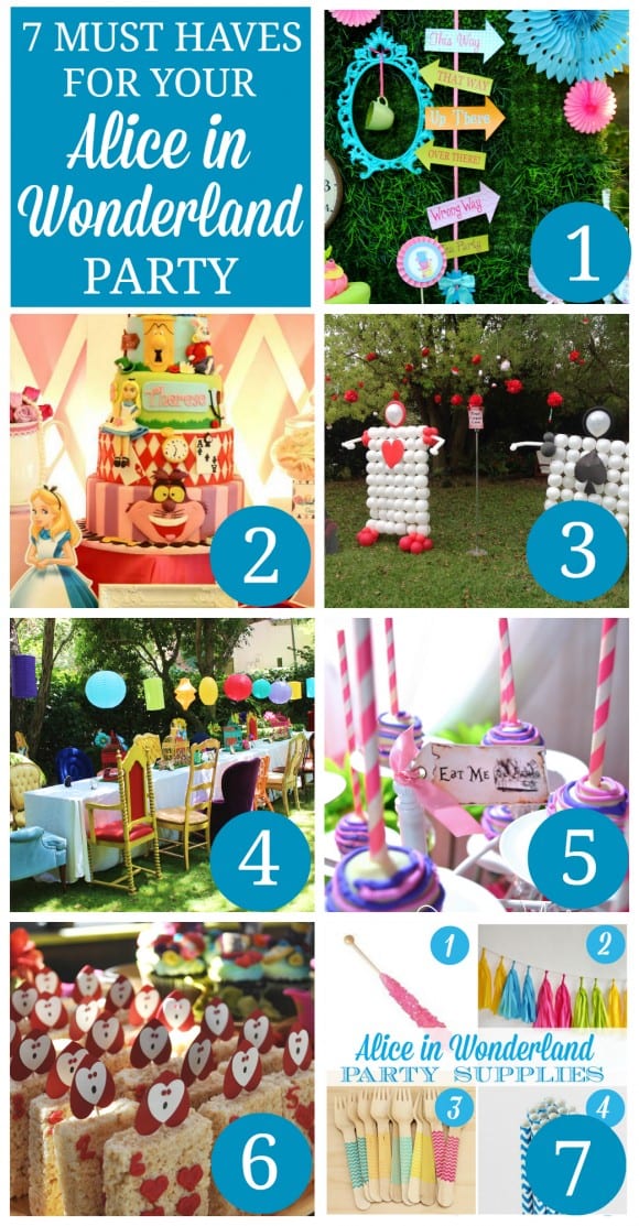 Alice in Wonderland First Birthday Party - DIY Inspired