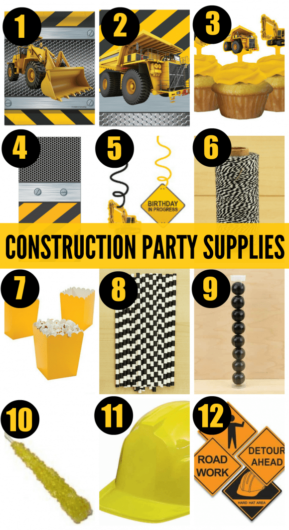 7 MustHaves for Your Construction Birthday Party Catch My Party