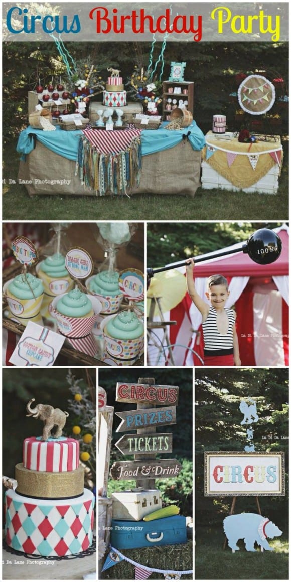 Amazing circus birthday party you've got to see! CatchMyParty.com