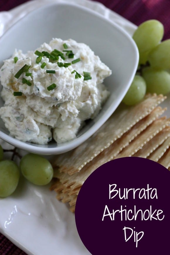 Easy burrata artichoke dip | CatchMyParty.com