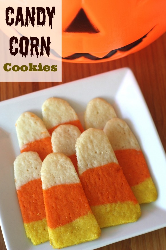 Candy Corn Halloween Cookies | CatchMyParty.com