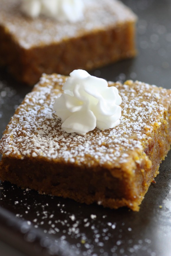 Pumpkin Pie Blondie Recipe | CatchMyParty.com