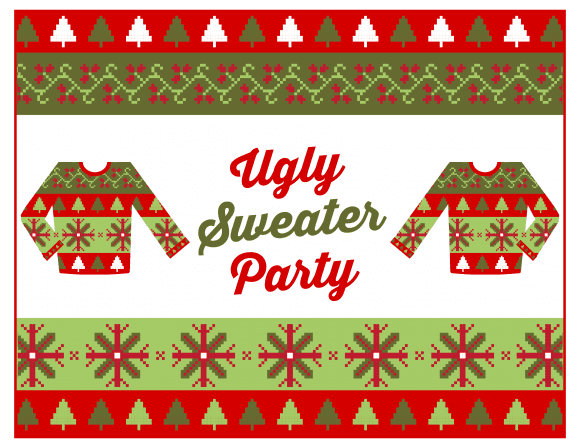 Download These Cool FREE Ugly Sweater Party Printables Catch My Party