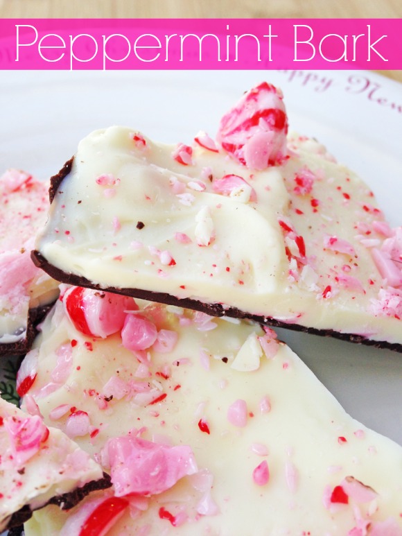 Peppermint Bark Recipe for the holidays! | CatchMyParty.com