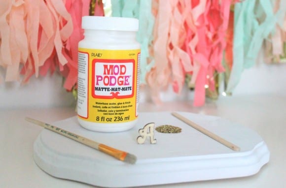 Materials Monogram Drink Stirrer | CatchMyParty.com