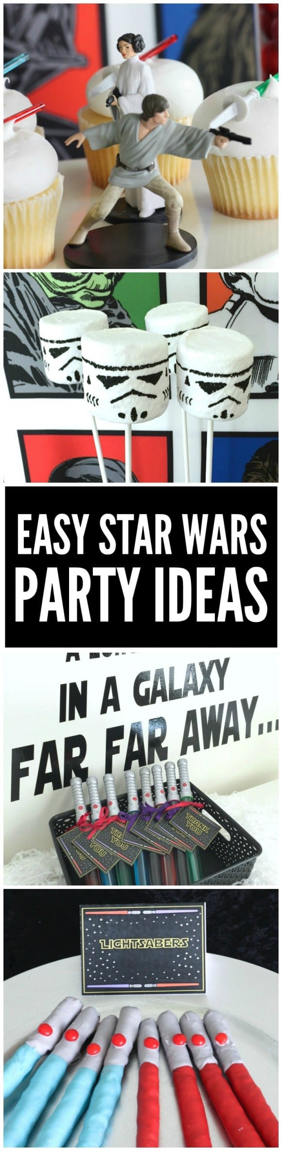 How to throw an easy Star Wars party + Star Wars free party printables | CatchMyParty.com