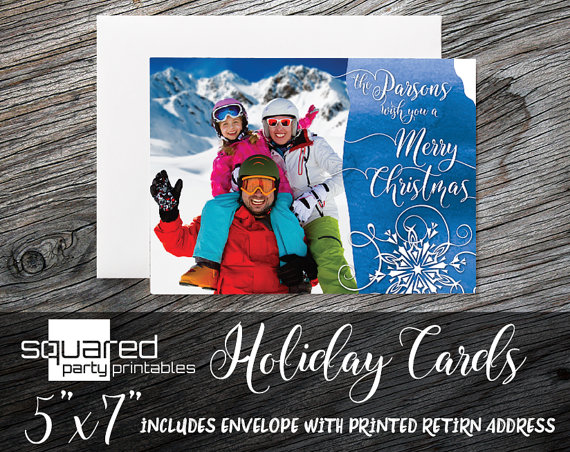 Photo Holiday Card | CatchMyParty.com