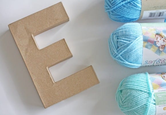 Creating Yarn Ombre Letter | CatchMyParty.com
