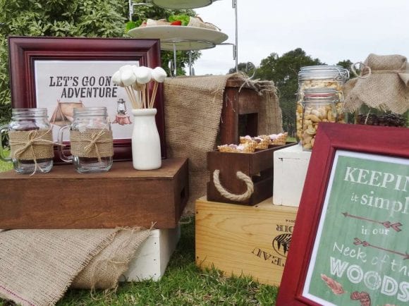 Backyard campout with s'mores | Catchmyparty.com