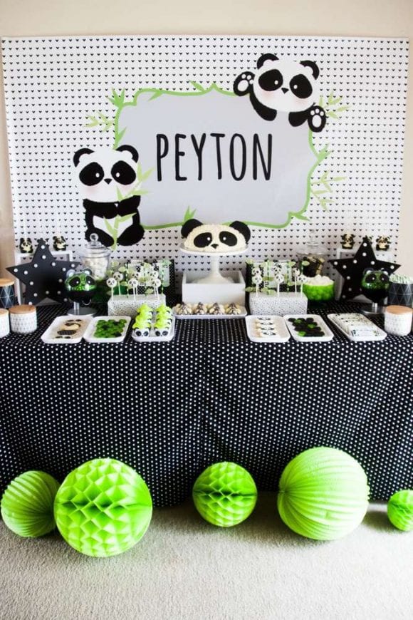 Panda birthday party | CatchMyParty.com