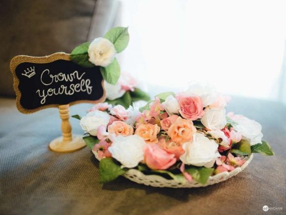 Floral baby shower | CatchMyParty.com