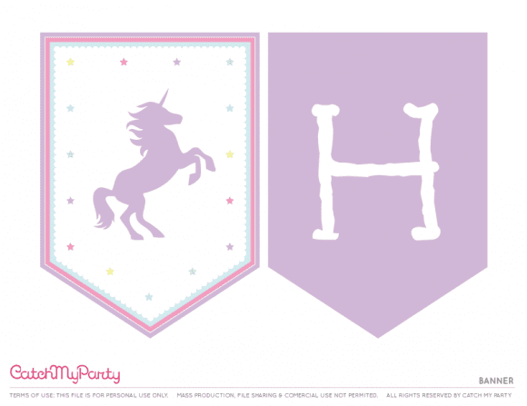 the best free unicorn birthday party printables catch my party