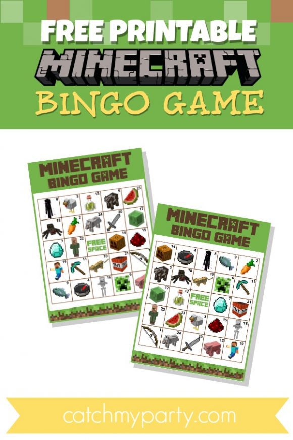 Fonkelnieuw Download This Awesome Minecraft Party Game - Free Printable Bingo JA-63