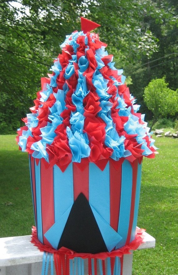 Circus party games supplies Big Tent Pinata | CatchMyParty.com Circus party games supplies - Big Tent Pinata | CatchMyParty.com