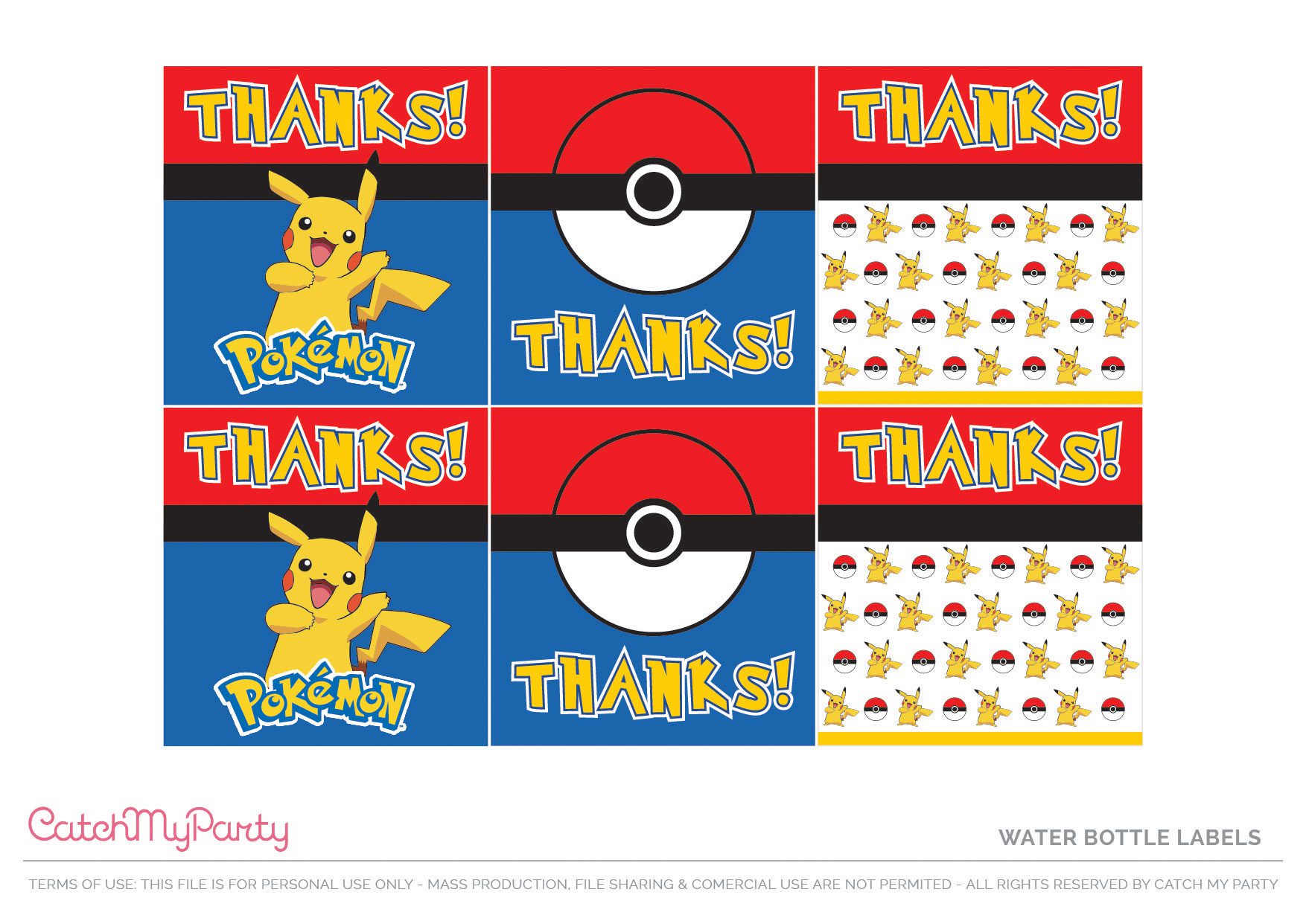 Printable Pokemon Birthday Decorations - Printable Word Searches