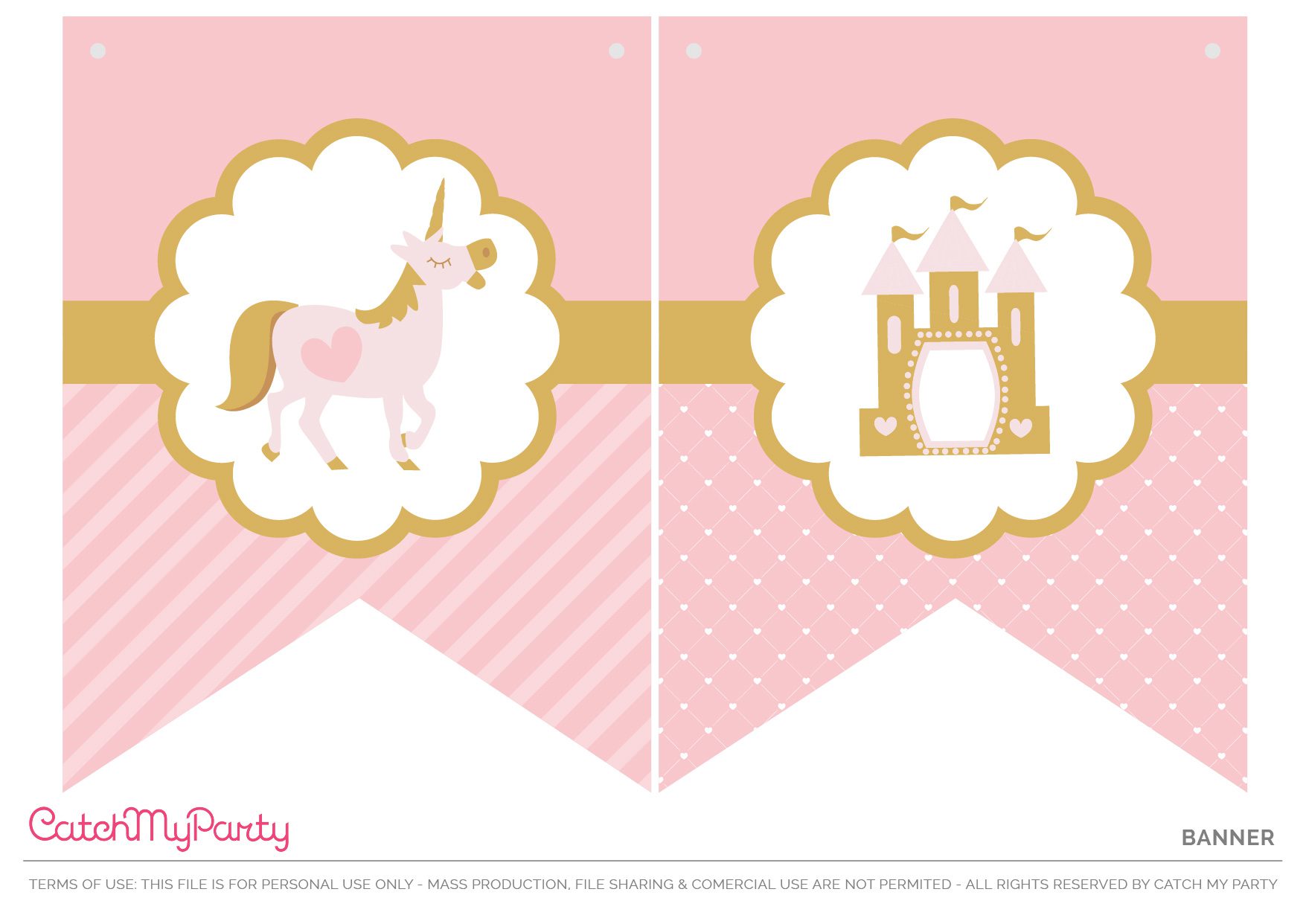 Paper Party Supplies Princess Kids Party Banner Template Princess 