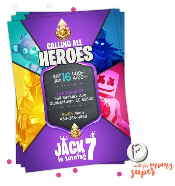 take a look at the coolest 14 fortnite party invitations cool birthday invites