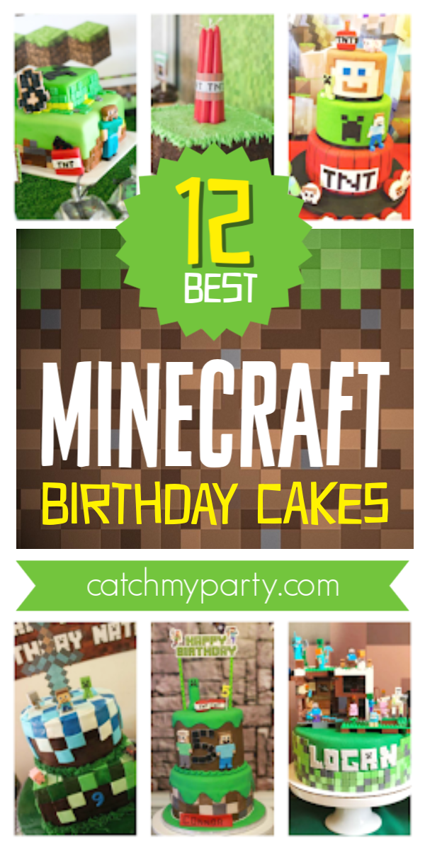 Minecraft Creeper Face Birthday Cake