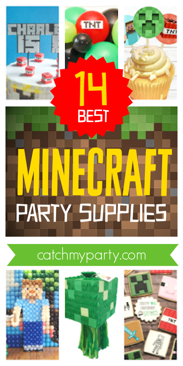 Check out the 14 BEST Minecraft Party Supplies! Catch My Party