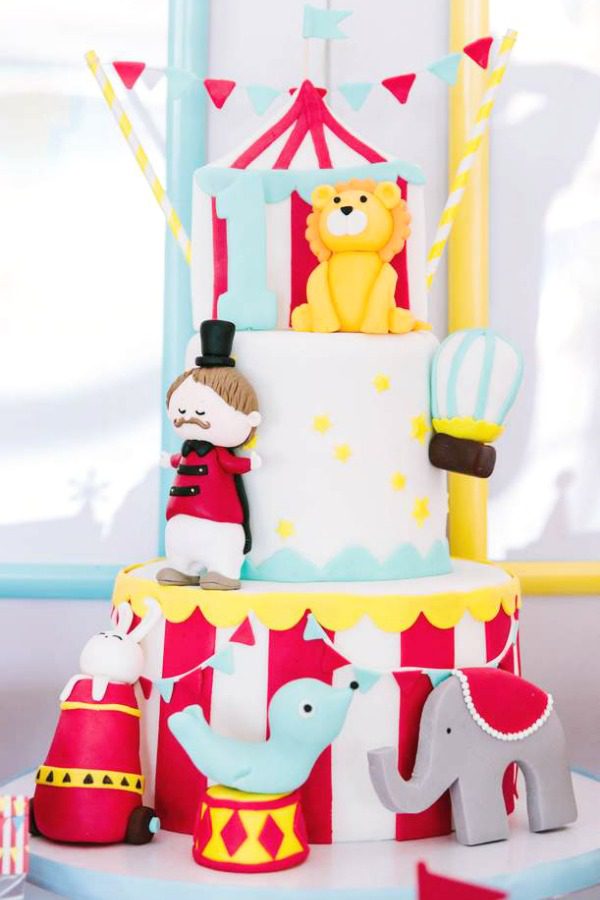 Circus Birthday Cake