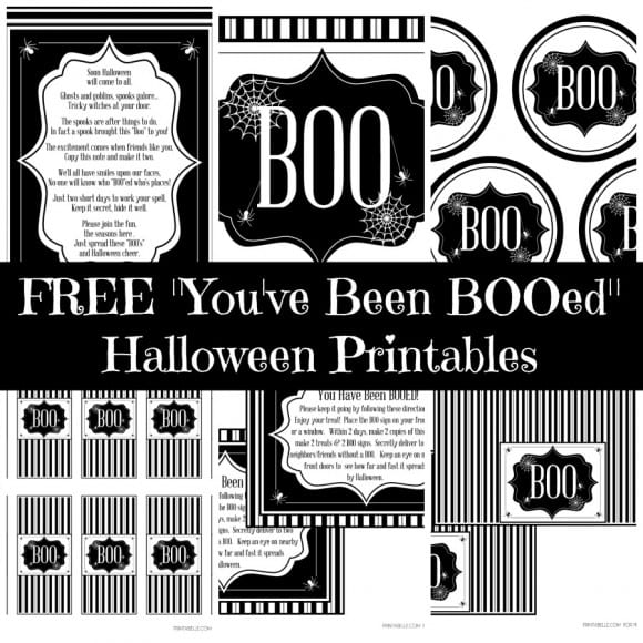 FREE Halloween Party Printables You’ve Been Boo’d with Your Neighbors FREE Halloween Party Printables