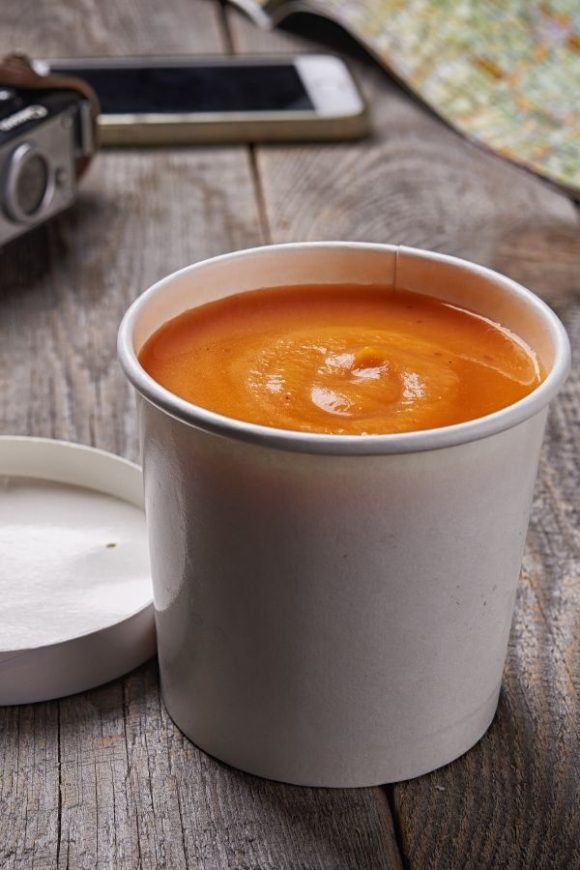 The Best 21 Social Distancing Party Food Ideas Soup / Ice Cream / Salad Cups | CatchMyParty.com Soup / Ice Cream / Salad Cups