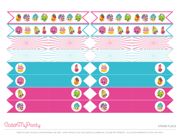 Free Shopkins Party Printables to Decorate Your Birthday! | Catch My Party