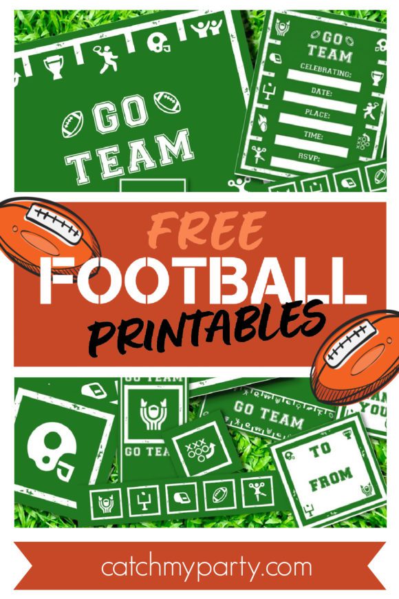 FREE Football Party Printables Catch My Party