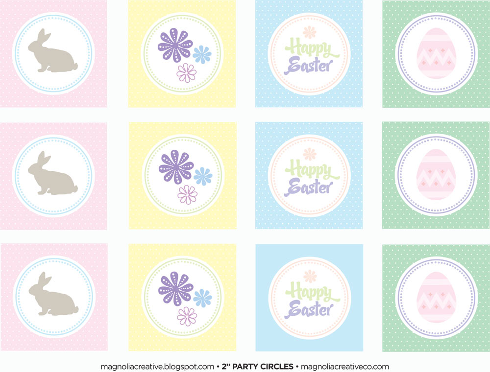 FREE Easter Party Printables from Magnolia Creative Co. | Catch My Party