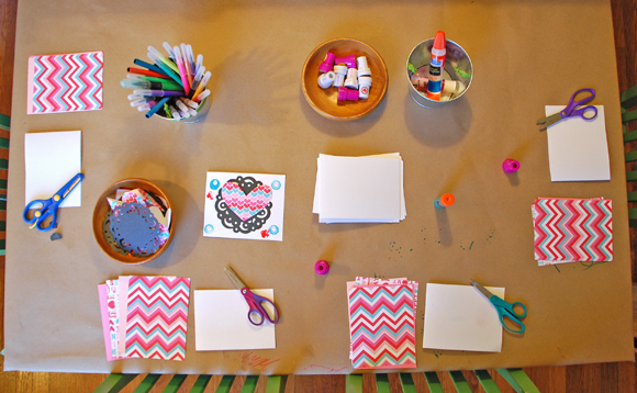{DIY} Valentine's Day Card-Making Table | Catch My Party