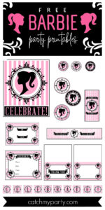 FREE BARBIE "Let's Go Party" Printables! | Catch My Party