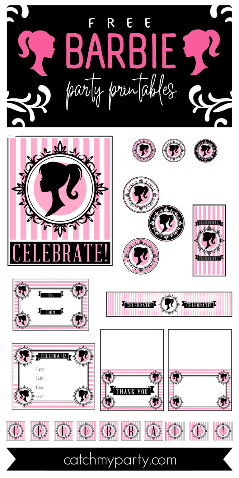 FREE BARBIE Let s Go Party Printables Catch My Party