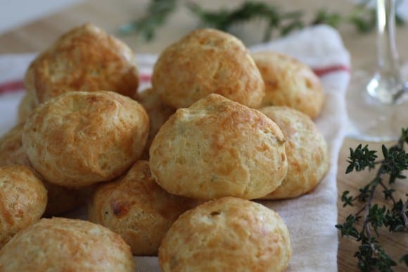 Herb Emmental Gruyere Gougeres Recipe