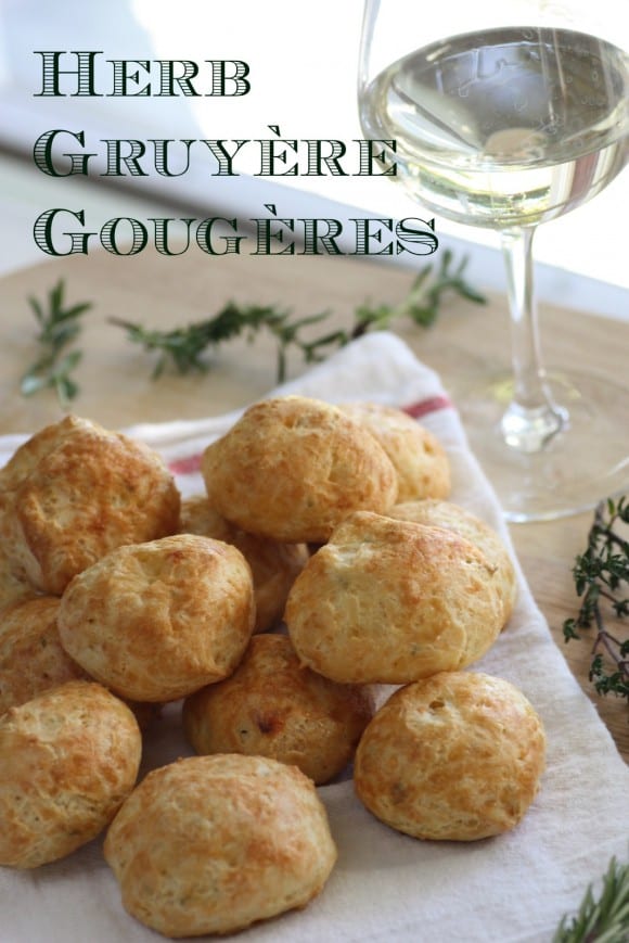 Herb Gruyère Gougères| CatchMyParty.com