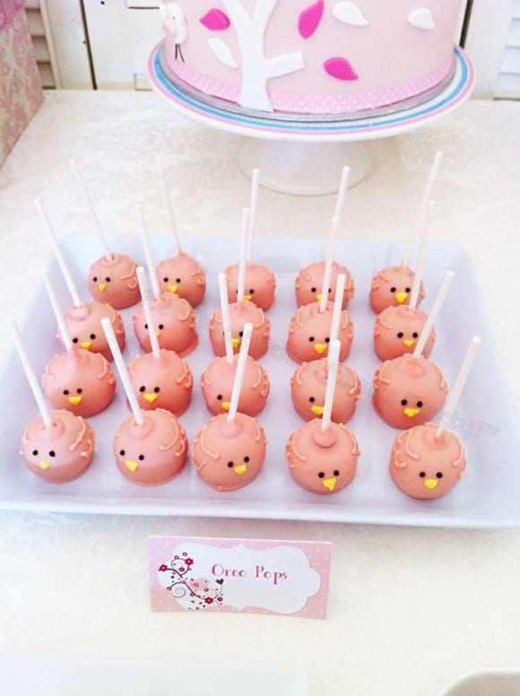 Birdie cake pops | CatchMyParty.com