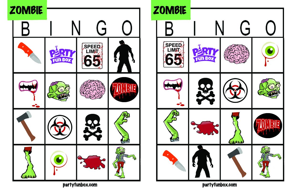 Free Zombie Printables from Party Fun Box | Catch My Party