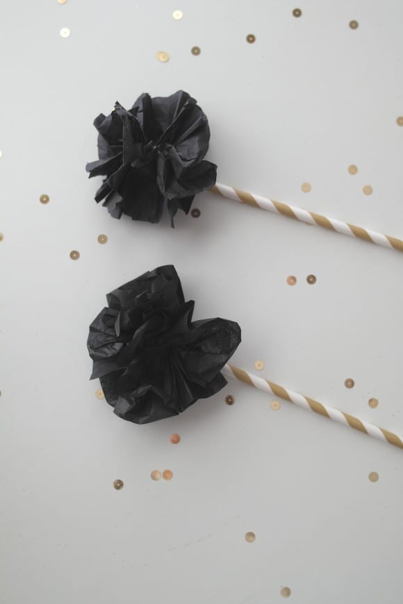 DIY Pom Pom Cake Toppers | CatchMyParty.com