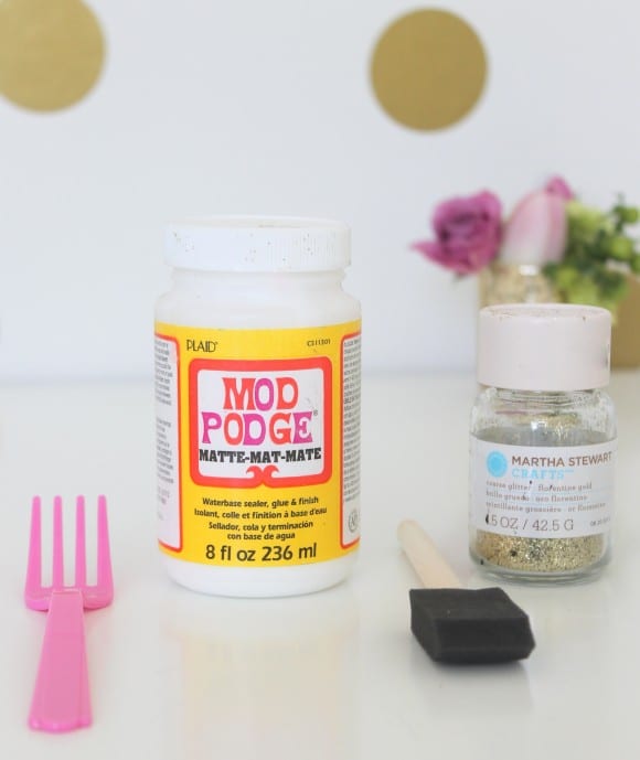 Supplies for Glitter Utensils | CatchMyParty.com