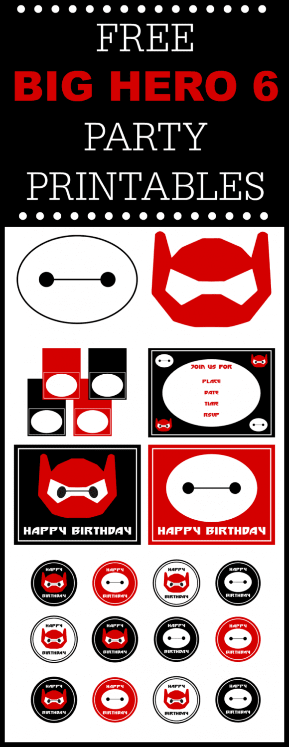 Big Hero 6 Free Printables | CatchMyParty.com