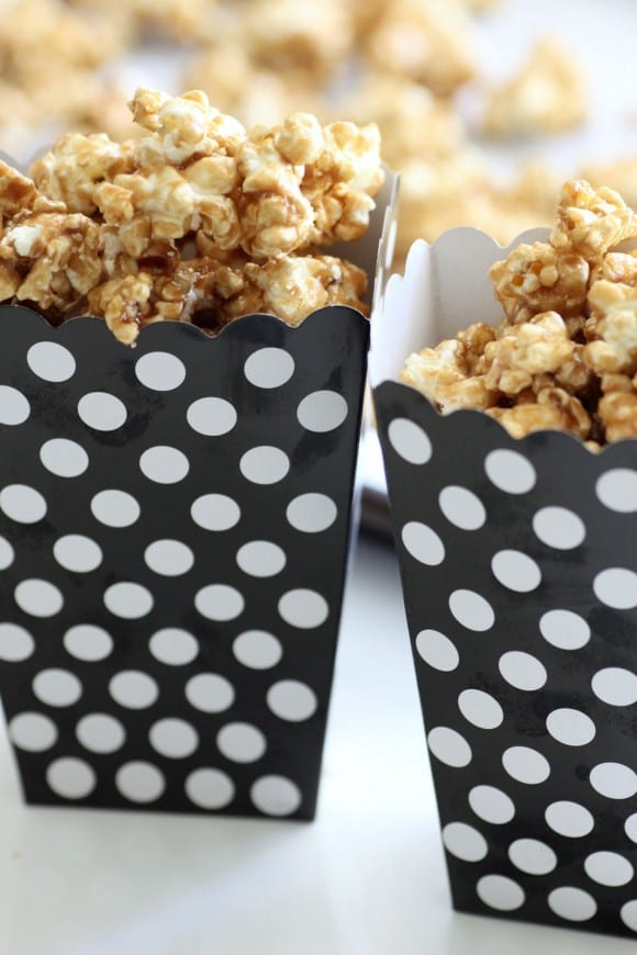 Easy Microwave Caramel Corn Recipe | CatchMyParty.com